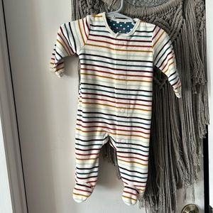 0-3 velour rainbow magnetic footie